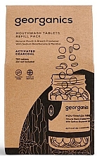 Mouthwash Tablets "Activated Charcoal" - Georganics Mouthwash Tablets Refill Pack Activated Charcoal (refill) — photo N1