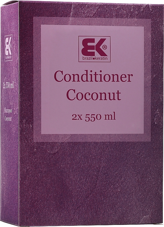 Set - Brazil Keratin Intensive Coconut Conditioner Set (h/cond/550mlx2) — photo N1