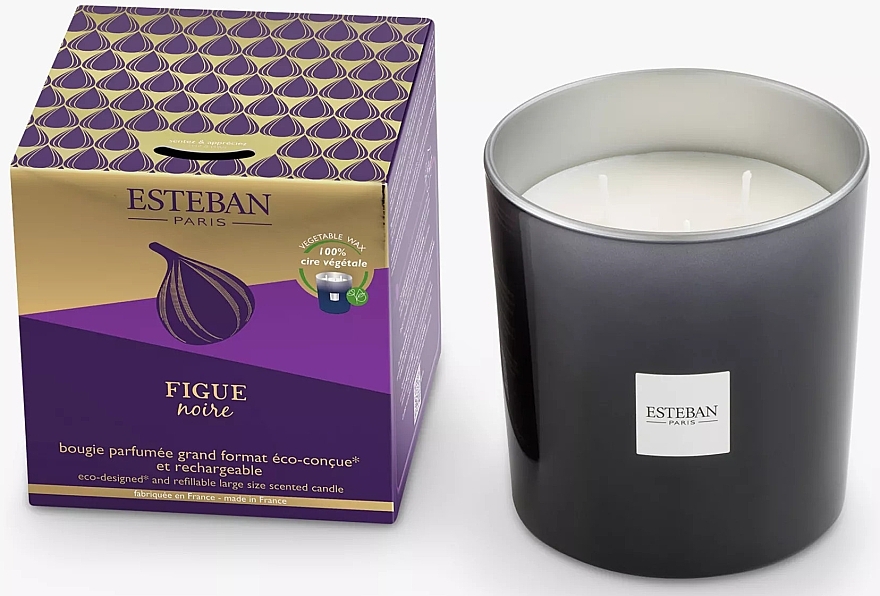 Esteban Figue Noire Refillable Scented Candle - アロマキャンドル — photo N2