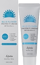 Sunscreen with Blue Herb Extracts - Esfolio Blue Flower Protect Cream SPF 50+/PA+++ 5 Flower Extracts Complex — photo N2