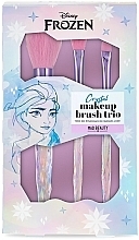 Makeup Brush Set, 3 pieces - Mad Beauty Frozen Brush Trio — photo N1