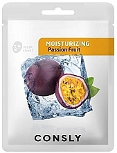 Fragrances, Perfumes, Cosmetics Moisturizing Sheet Mask with Passionfruit Extract - Consly Moisturizing Mask Pack Passion Fruit