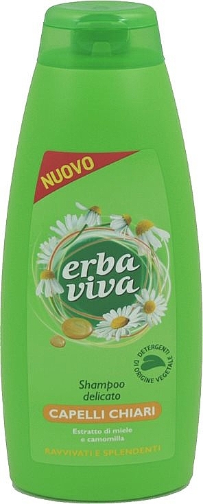 Chamomile Shampoo for Blonde Hair - Erba Viva Shampoo for Light Hair — photo N1