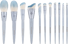 Fragrances, Perfumes, Cosmetics Makeup Brush Set, 11 pcs - Eigshow Beauty Eco Pro Bamboo Fiber Ice Blue