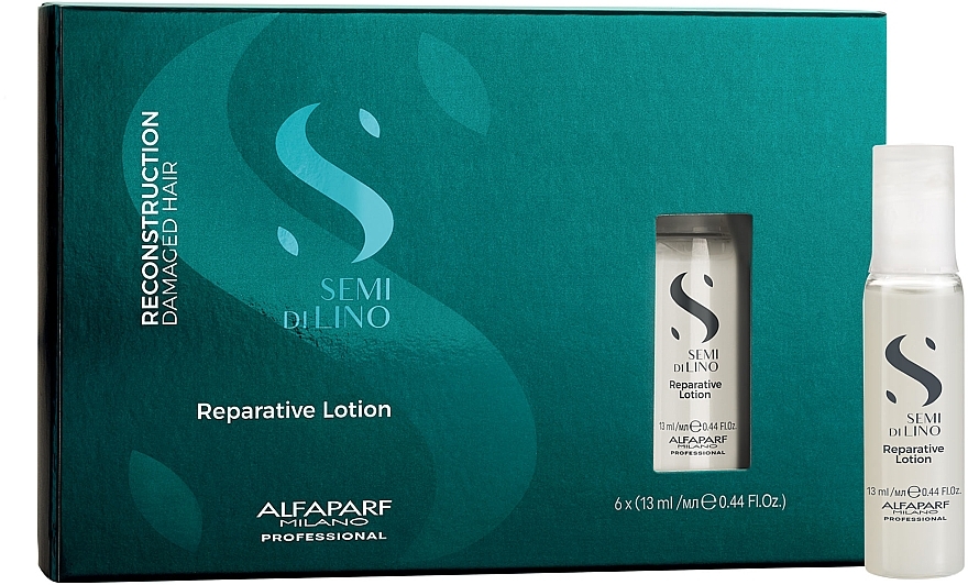 Restructuring Hair Lotion - Alfaparf Semi di Lino Reconstruction Reparative Lotion — photo N1