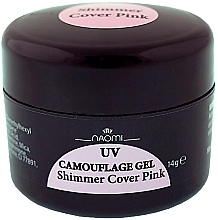 Fragrances, Perfumes, Cosmetics Builder Gel - Naomi UV Camouflage Gel Shimmer Cover Pink