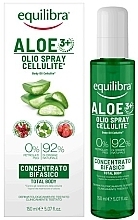 Fragrances, Perfumes, Cosmetics Anti-Cellulite Body Oil - Equilibra Aloe Body Oil Cellulite 