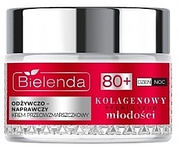 Fragrances, Perfumes, Cosmetics Nourishing & Repairing Anti-Wrinkle Cream - Bielenda Collagen Youth Stimulator Cream 80+	