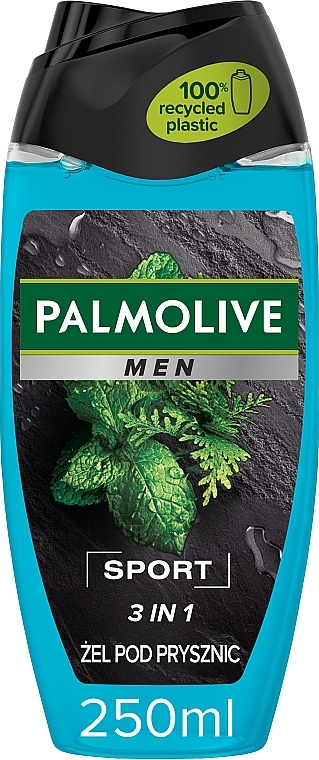 3-in-1 Shower Gel - Palmolive Sport Naturals Mint And Cedar Oils — photo N3