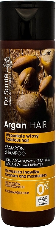 Argan Oil & Keratin Hair Shampoo "Hydrating" - Dr. Sante Argan Hair — photo N4