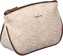 Fragrances, Perfumes, Cosmetics Makeup Bag "Lace", 98604, light brown - Top Choice