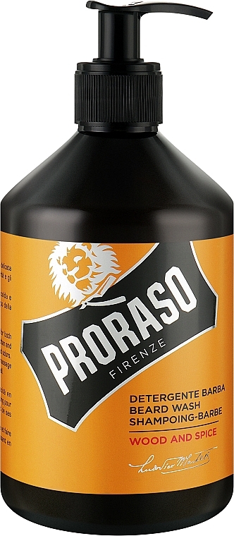 Beard Shampoo - Proraso Wood & Spice Beard Wash — photo N1