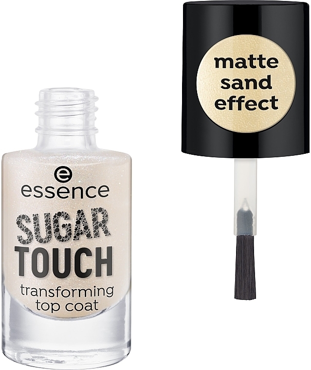 Matte Sand Top Coat - Essence Sugar Touch Transforming Top Coat — photo N1