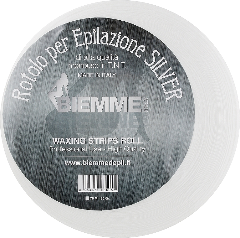 Depilation Paper in Roll, 70 m - Biemme Silver Waxing Strips Roll — photo N1