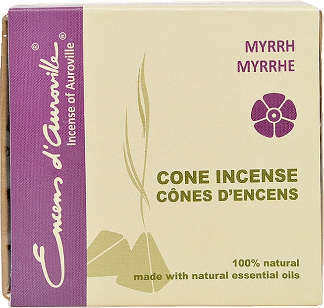 Myrrh Incense Cones - Maroma Encens d'Auroville Cone Incense Myrrh — photo N2
