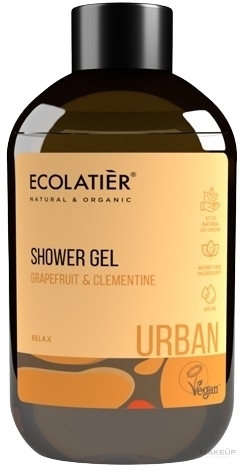 Shower Gel "Relax. Grapefruit and Clementine" - Ecolatier Urban Shower Gel — photo 600 ml