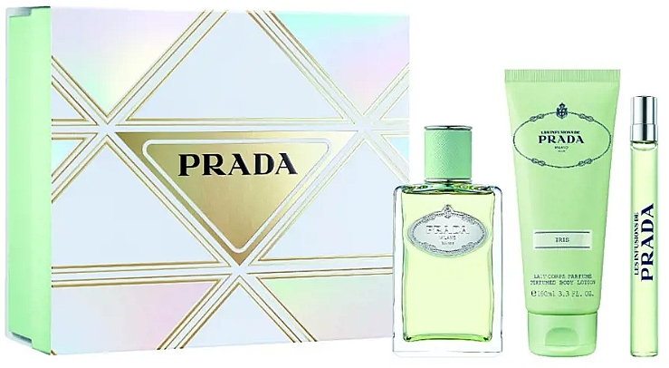 Prada Infusion D'Iris Set - Set (edp/100ml + b/lot/100ml + edp mini/10ml) — photo N1