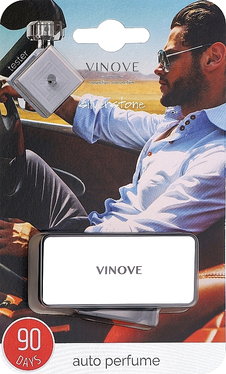 Vinove Silverstone - Car Air Freshener (silver) — photo N1