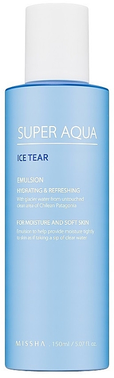 Moisturizing Face Emulsion - Missha Super Aqua Ice Tear Emulsion — photo N1