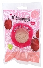 Fragrances, Perfumes, Cosmetics Facial Wash Sponge "Red Clay" - Benecos Natural Konjac Sponge Red Clay