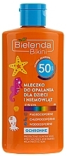 Fragrances, Perfumes, Cosmetics Kids Sunscreen Milk SPF50 - Bielenda Bikini Protecting Suntan Milk For Children