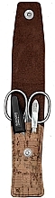 Fragrances, Perfumes, Cosmetics Travel Manicure Set 'PL877', brown - DuKaS