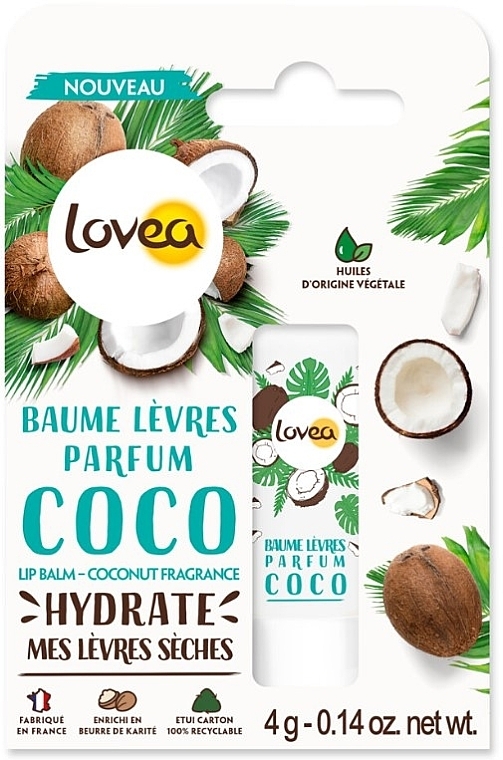 Coconut Lip Balm - Lovea Lip Balm Coconut Fragrance — photo N1