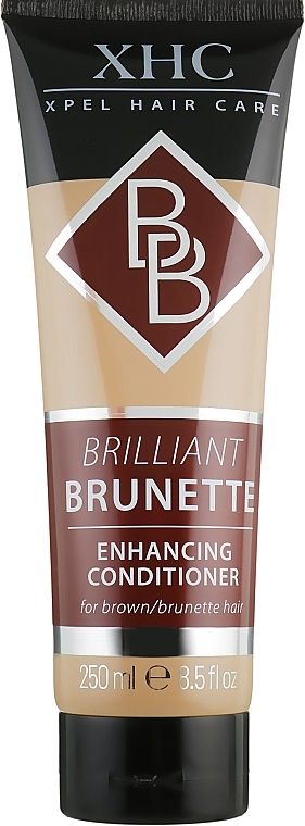 Dark Hair Conditioner - Xpel Marketing Ltd Brilliant Brunette Enhancing Conditioner Tube — photo N1