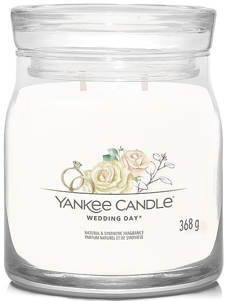 Scented Candle in Jar 'Wedding Day', 2 wicks - Yankee Candle Singnature — photo N1