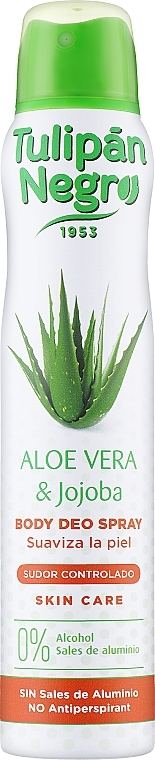 Aloe Vera & Jojoba Deodorant Spray - Tulipan Negro Body Deo Spray — photo N1