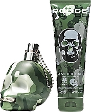 Police To Be Camouflage - Set (edt/40ml + b/shamp/100ml) — photo N5