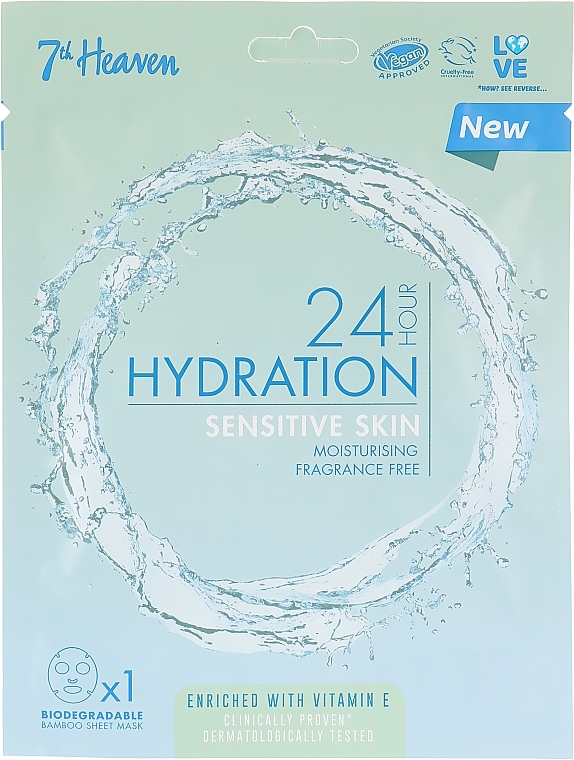 Sensitive Skin Mask - 7th Heaven 24H Hydration Sensitive Skin Sheet Mask — photo N4