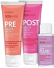 Fragrances, Perfumes, Cosmetics Set - Pupa Sos Mask (f/cr/2x75ml + fluid/50ml)