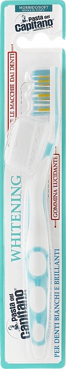 Whitening Toothbrush, soft, blue - Pasta Del Capitano — photo N1