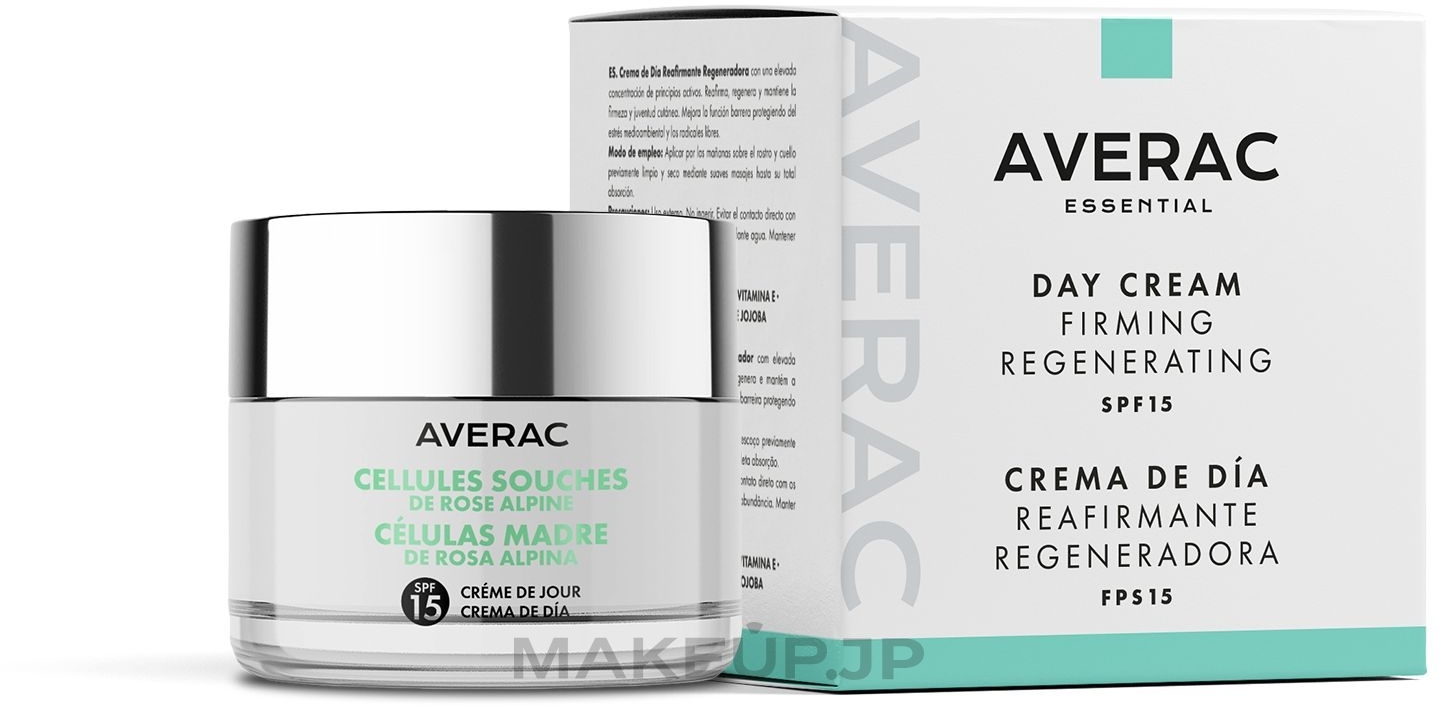 Anti-Aging Day Cream with Alpine Rose Stem Cells SPF15 - Averac — photo 50 ml