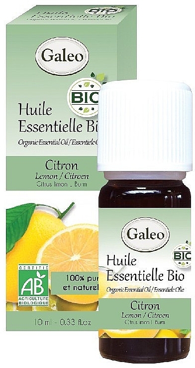 Organic Lemon Essential Oil - Galeo Organic Essential Oil Lemon — photo N1