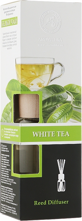 White Tea Reed Diffuser - Aromatika — photo N1