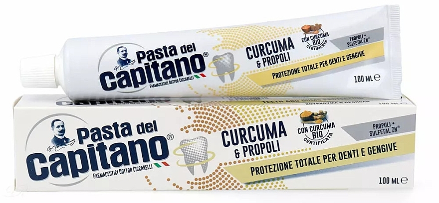 Turmeric & Propolis Toothpaste - Pasta Del Capitano Turmeric & Propolis Toothpaste — photo N4