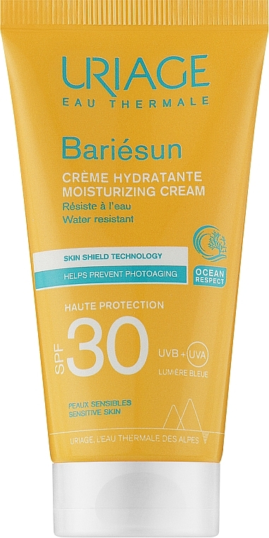 Facial Sunscreen - Uriage Bariesun Moisturising Cream High Protection SPF30+ — photo N1