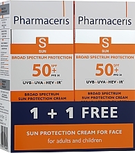 Fragrances, Perfumes, Cosmetics Set - Pharmaceris S Broad Spectrum Sun Protect Cream SPF50 (f/cr/2x50ml)