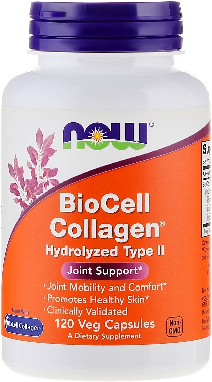 Capsules "Collagen" - Now Foods BioCell Collagen Hydrolyzed Type II — photo N1