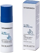 Fragrances, Perfumes, Cosmetics Eye Contour Gel - Bioearth Vitaminica Vit B5 + Blueberry Eye Contour Gel