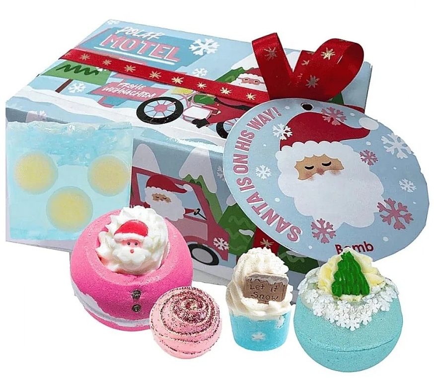 Set, 5 products - Bomb Cosmetics Santa's Coming Bath Gift Set — photo N2