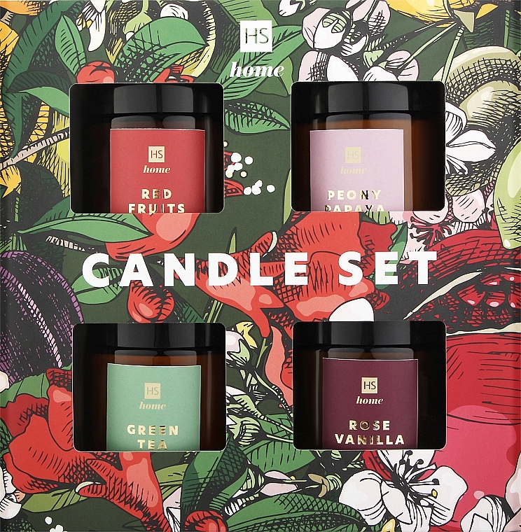 Set - HiSkin Home Candle Set (candles/4x100ml) — photo N1