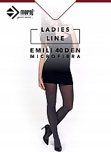 Microfiber Tights 'Emili', 40 Den, nero - Moraj — photo N7