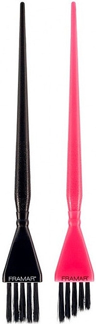 Mini Balayage Brush Set, black, pink - Framar Balayage Brush Set Pink & Black 2-Piece — photo N6
