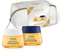 Fragrances, Perfumes, Cosmetics Face Care Kit - Vichy Neovadiol (d/cr/50ml + n/cr/50ml + pouch)