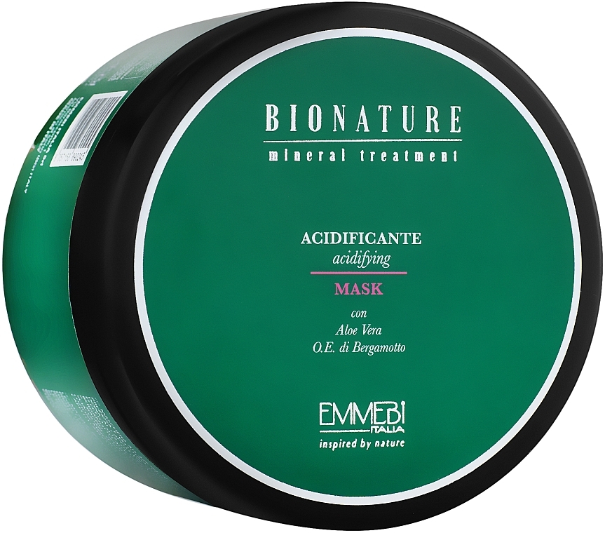 Acidifying Hair Mask - Emmebi Italia BioNatural Mineral Treatment Acidifying Mask — photo N6