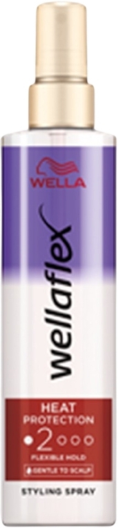 ヘアスタイリング スプレー - Wella Wellaflex Heat Protection Styling Spray	 — photo N1