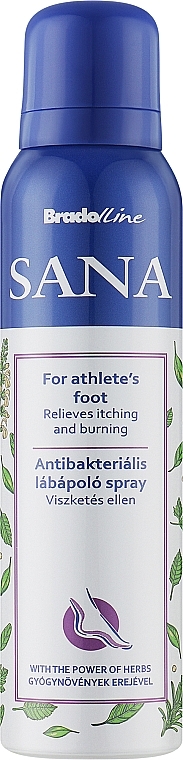 Antibacterial Foot Spray - Bradoline Sana — photo N1